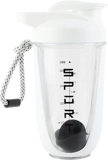Protein Shaker 600ml mit Kugel und Sieb, Auslaufsicher