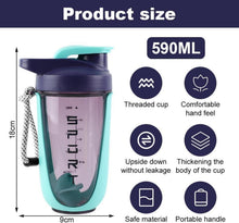 600ml Protein Shaker mit Kugel und Sieb, BPA-frei