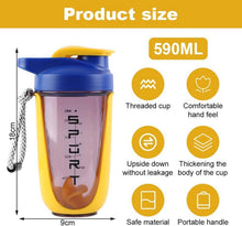 600ml Protein Shaker mit Kugel und Skala, Auslaufsicher