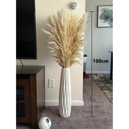 Großes Pampasgras Strauß (15 Stk) – 100cm Boho Deko