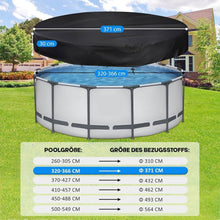 Runde Poolabdeckung Ø 370 cm – Wetterfest & UV-Resistent