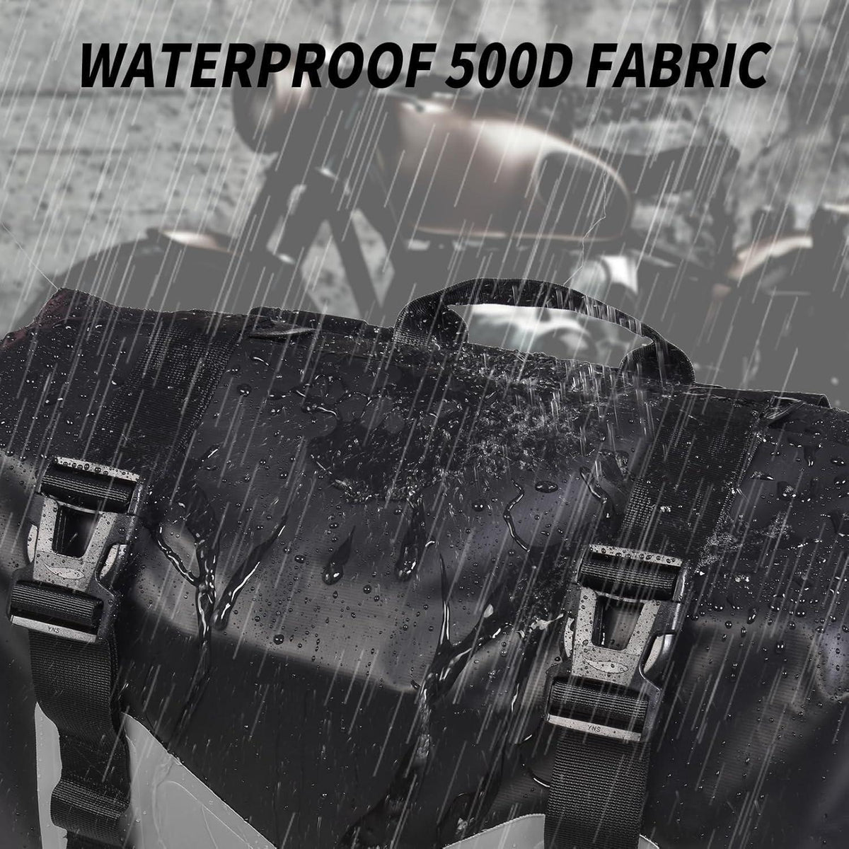 Wasserdichte Motorrad Satteltaschen 2er-Pack Grau 30L