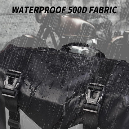 Wasserdichte Motorrad Satteltaschen 2er-Pack Grau 30L