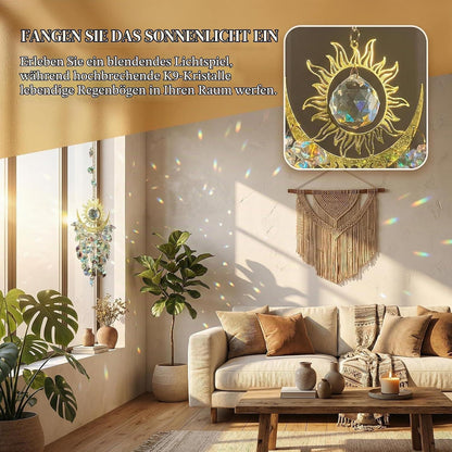 Kristall Sonnenfänger Anhänger Regenbogen – Dekoration für Fenster & Garten
