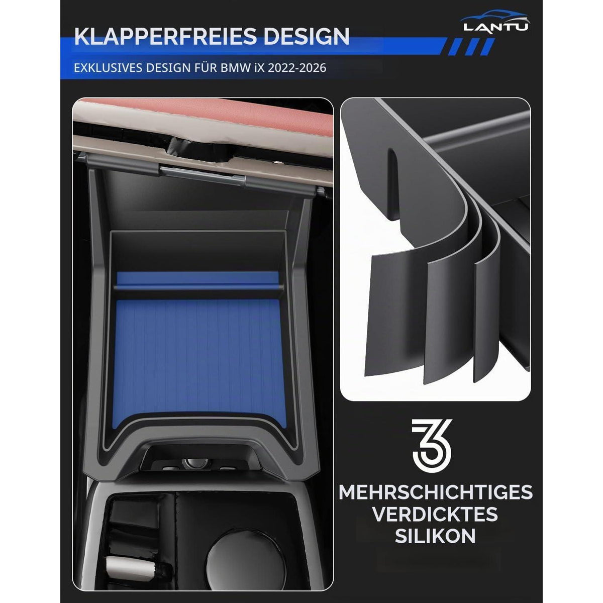 Mittelkonsole Organizer Tray für BMW iX 2022-2025