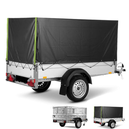 Anhängerplane 210x114x90cm – Wasserdicht & Robust mit Ösen