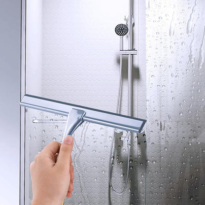 Duschabzieher Edelstahl Glaswischer Badezimmer 35cm Silber