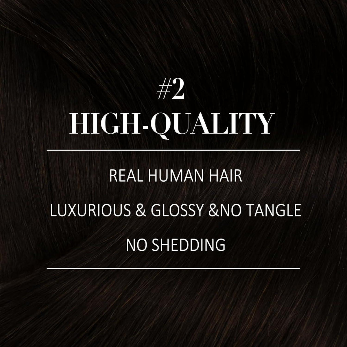 Clip-in Echthaar Extensions Braun 40 cm – Remy Haar, 120g