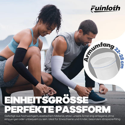 Sport-Armstulpen 4er-Set Schwarz – Für Basketball, Gaming & Alltag