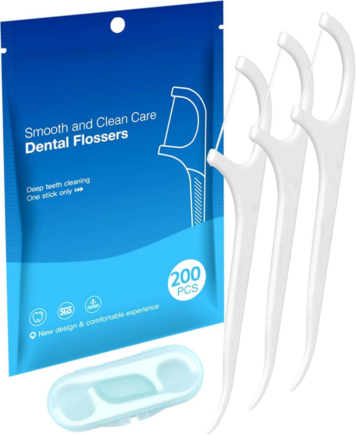 Zahnseide Stick 200 Stück Dental Floss Zahnreinigung