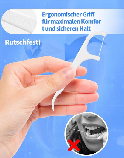 Zahnseide Stick 200 Stück Zahnreinigung Dental Floss & Zahnstocher
