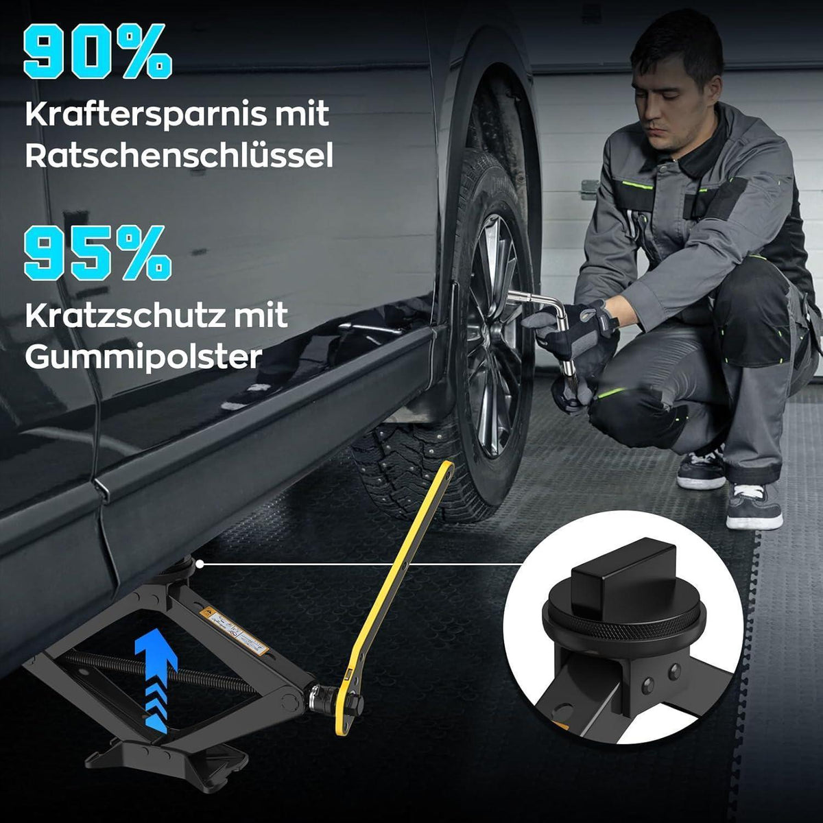 Scherenwagenheber 2.5t für Mercedes-Benz – Auto-Notfallset