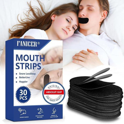 30er Pack Mundstreifen gegen Schnarchen - Besser schlafen & atmen