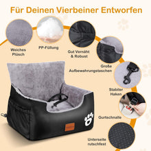 Hunde Autositz mit Sicherheitsleine – Komfortabel & Waschbar