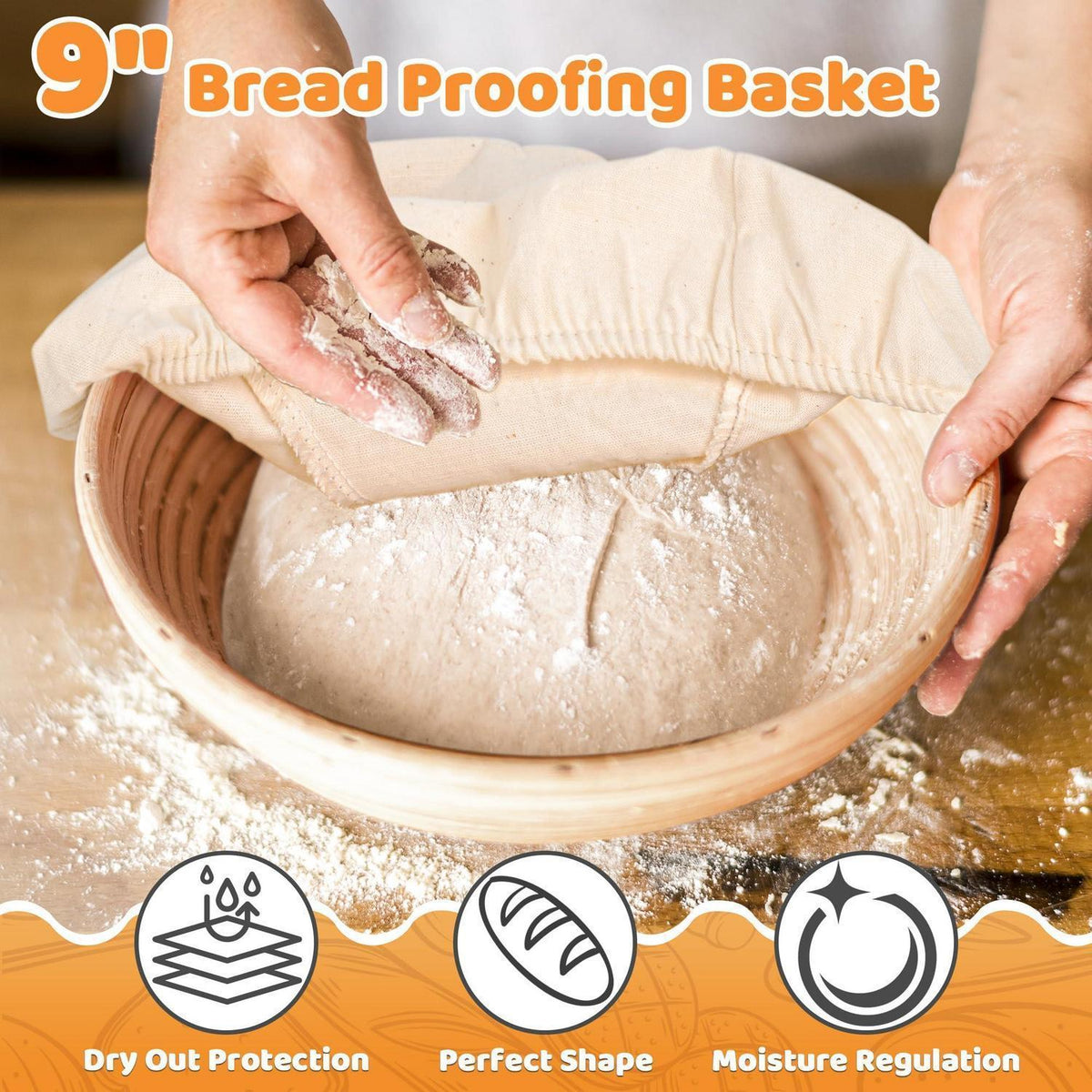 Gusseisen Brotbacktopf mit Deckel & Zubehör – 26cm, 5L