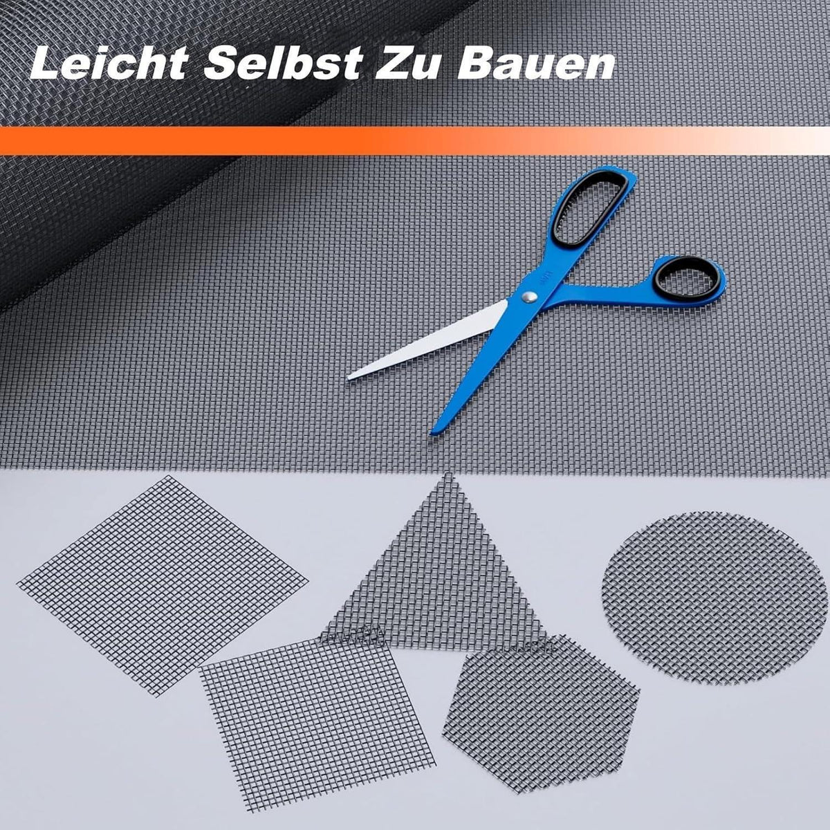 Fliegengitter Fenster 120x1500cm Edelstahl Zuschneidbar