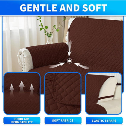 Wasserdichter Sofabezug L-Form 4 Sitzer, Ecksofa Überzug Anti-Rutsch