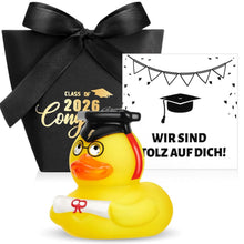 Doktorhut Quietscheente Geschenkset – Abschlussgeschenk für Studenten