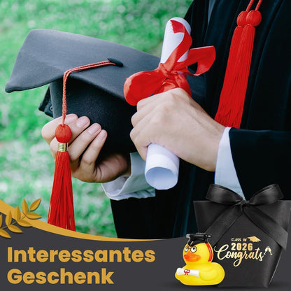 Doktorhut Quietscheente Geschenkset – Abschlussgeschenk für Studenten