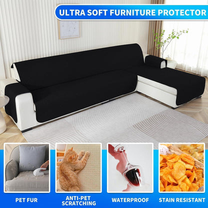 Wasserdichter Sofabezug L-Form 4 Sitzer, Ecksofa Schutzhülle