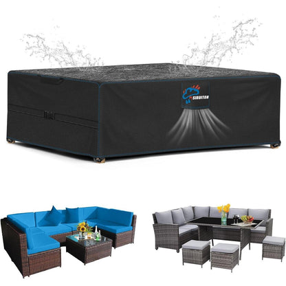 Gartenmöbel Abdeckung 185x122x74cm Wasserdicht UV-Beständig