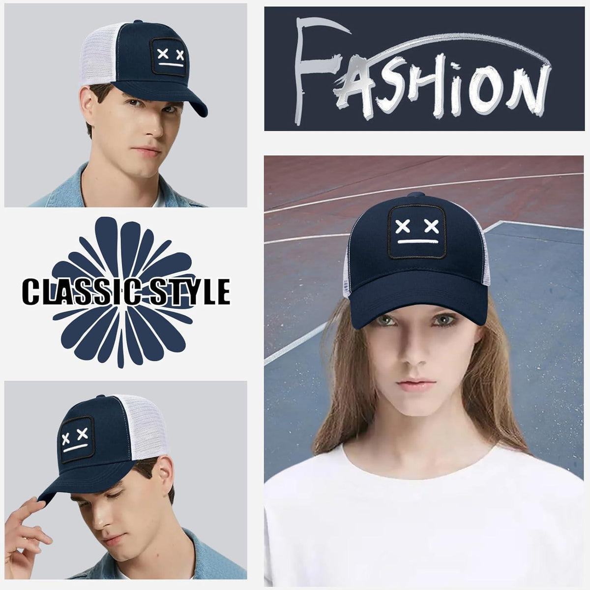 Baseballkappe Herren – Skurriles Stickdesign & UV-Schutz