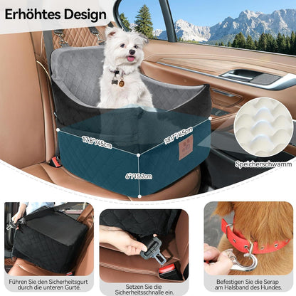 Hunde-Autositz gepolstert für kleine & mittelgroße Hunde