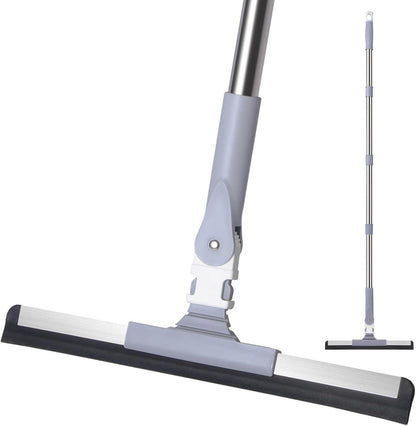 Bodenwischer mit Gummiklinge und Teleskopstiel 120cm