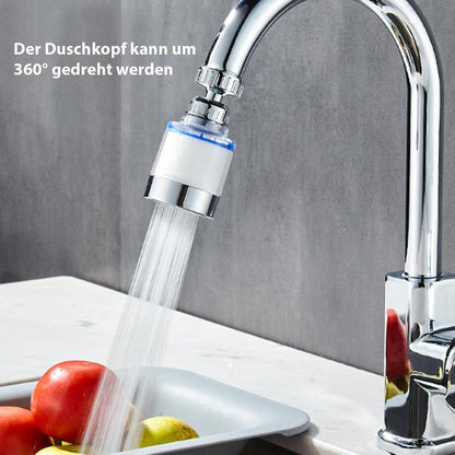 Wasserhahn Entkalker 2er-Set mit 8 Filtern & 360° Drehung