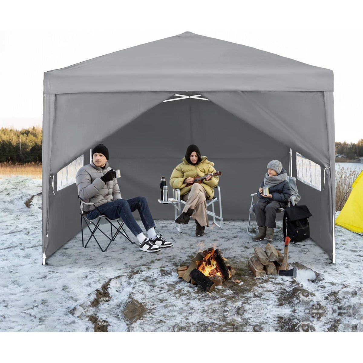Faltbarer Pavillon 2.5x2.5m – Wasserdicht & UV-Schutz für Garten & Party