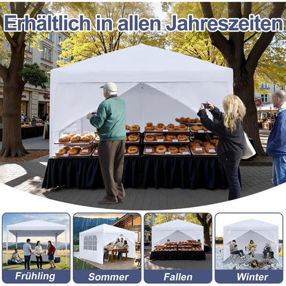 Faltbarer Pavillon 2.5x2.5m – Wasserdicht & UV-Schutz für Garten & Party
