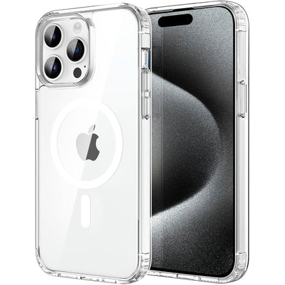 iPhone 15 Pro Max Hülle mit MagSafe, Kameraschutz, matt transluzent