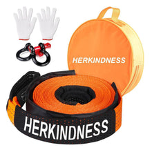 Abschleppseil 10 Tonnen mit Schäkel, Handschuhen & Tasche