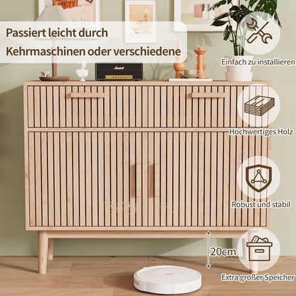 Rustikales Farmhouse Sideboard mit 2 Schubladen & Tür