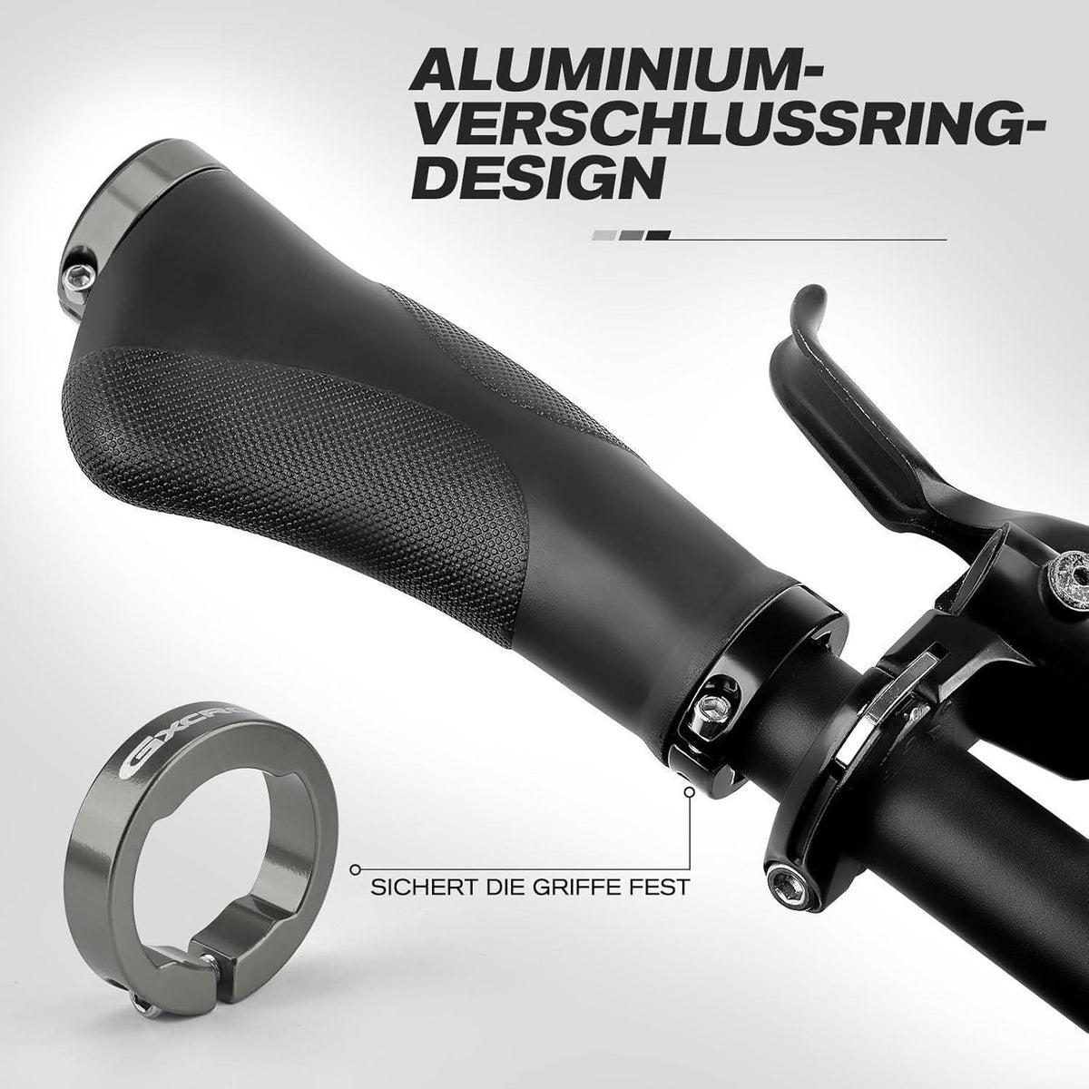 Ergonomische Fahrradgriffe mit Anti-Rutsch-Design