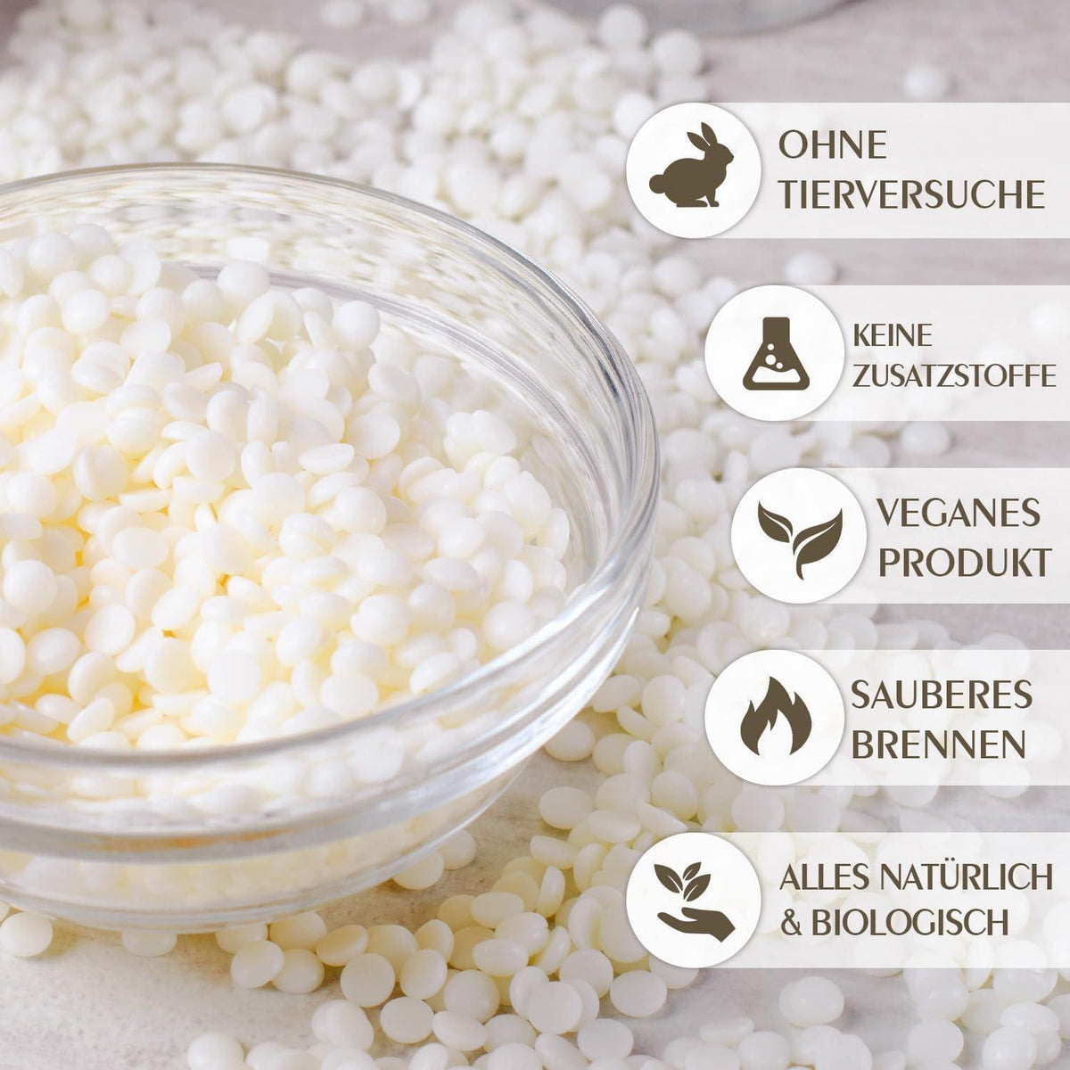 Premium Sojawachs für Kerzen – 20kg, 100% Natürlich