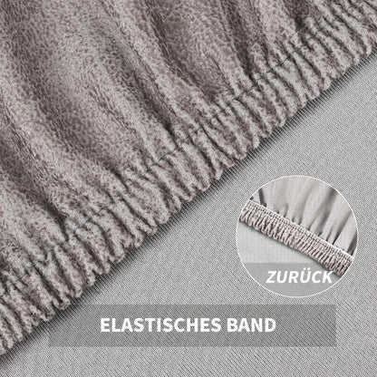 Stretch Stuhlhussen Set 4er Grau – Abnehmbar & Waschbar