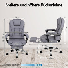 ALFORDSON Bürostuhl mit Massagefunktion und
