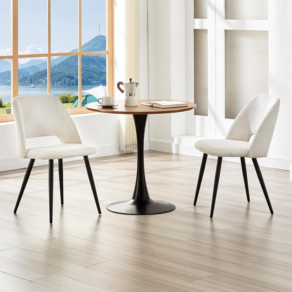 Esszimmerstühle 6er Set, Samt, Beige – Modern & Komfortabel