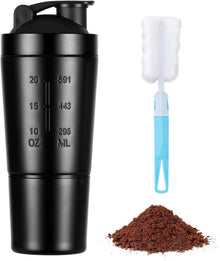 Edelstahl Protein Shaker 700ml mit Shaker Balls