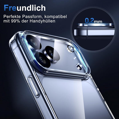 iPhone 17 Pro Max Kameraschutz - 3er Pack, Kratzfest & Klar