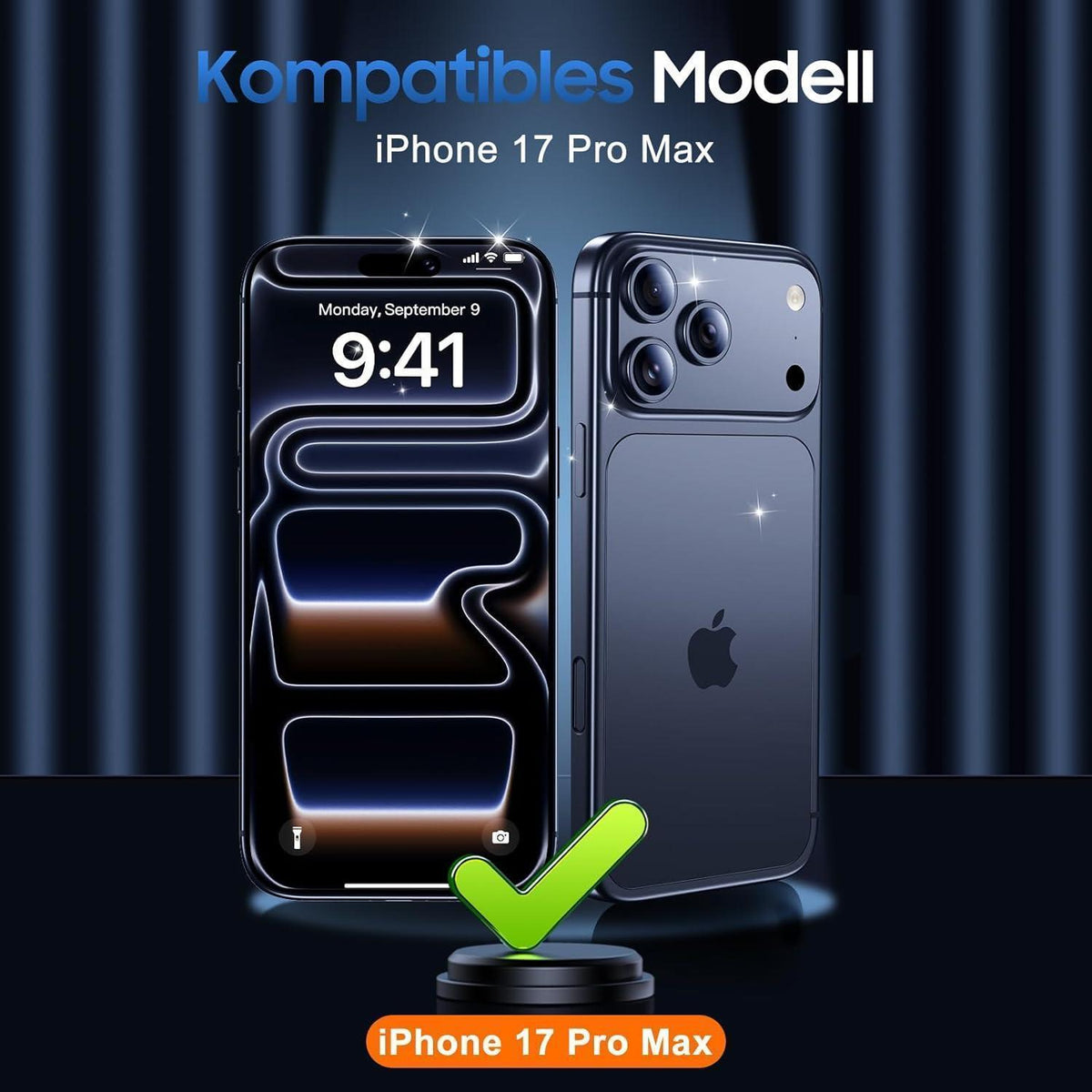 iPhone 17 Pro Max Kameraschutz - 3er Pack, Kratzfest & Klar