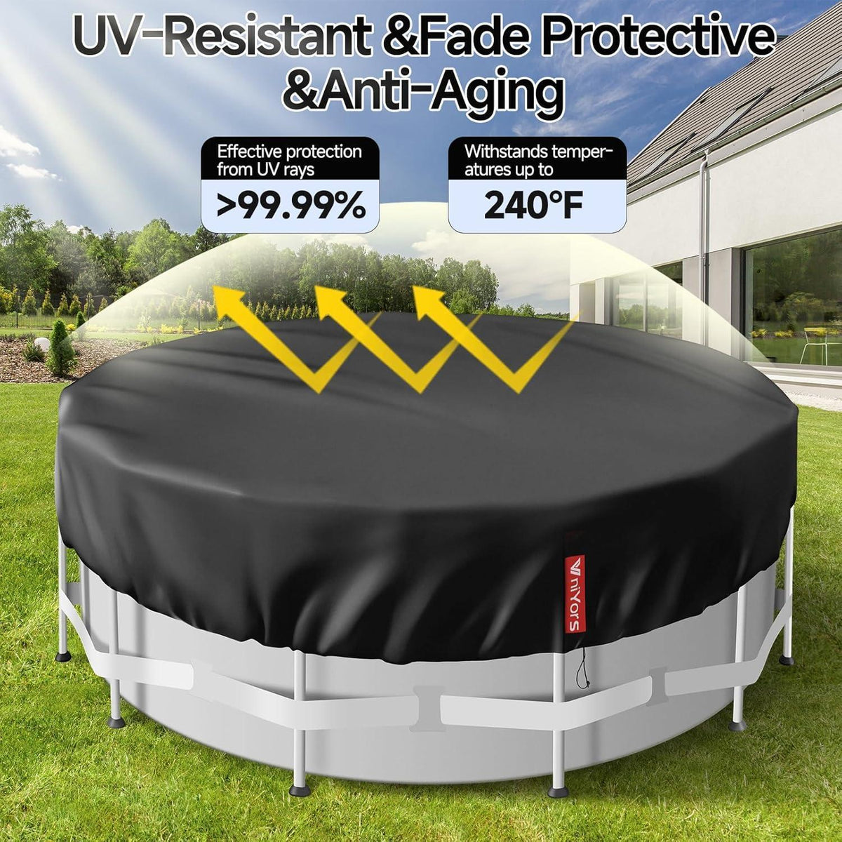 Poolabdeckung Rund 427cm – Winterschutz, UV-Schutz & Sauberkeit