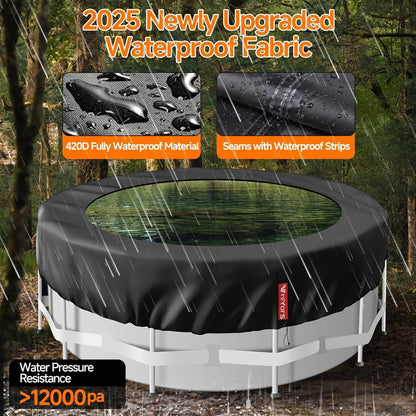 Runde Poolabdeckung 244cm – UV-Schutz & Sauberkeit