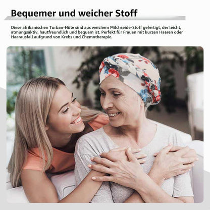 Damen Turban mit Zopfmuster, vorggebunden, Beanie Mütze