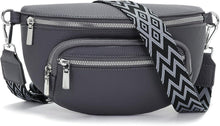 Kleine Damen Bauchtasche Vegan Leder Umhängetasche Crossbody Bag