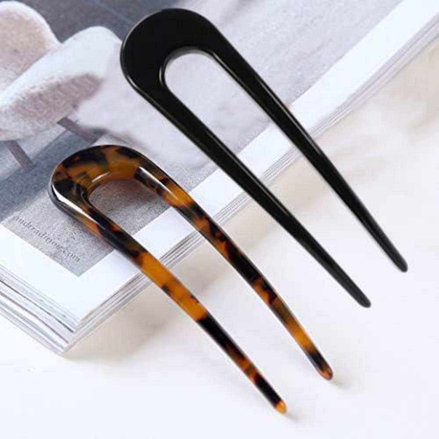 Französische Haarnadeln Set für Frauen - Twist Pin Chignon U-förmige Nadeln