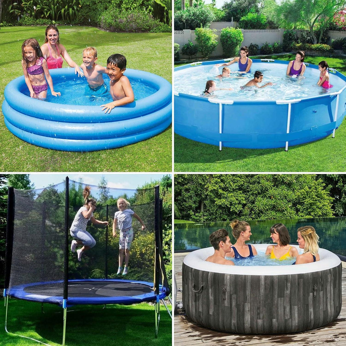 Rundpool Abdeckung 428-460cm | Poolplane Sommer & Winter | 420D Oxford
