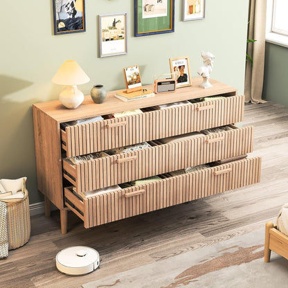 Kommode mit 6 Schubladen – Holzschrank für Schlafzimmer & Wohnzimmer
