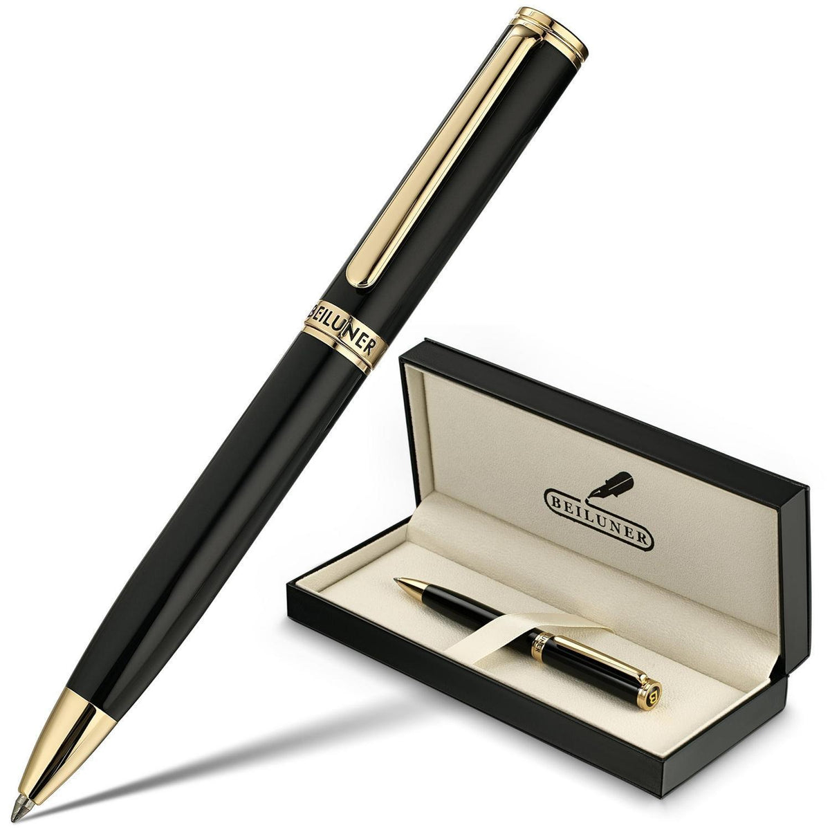 24K Gold Gel-Pen mit Klavierlack – Luxus Schreibstift